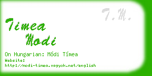 timea modi business card