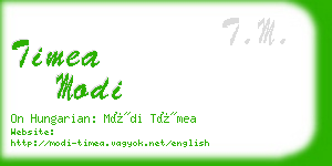 timea modi business card